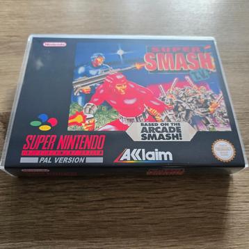 Super Smash TV SNES Game Case beschikbaar voor biedingen