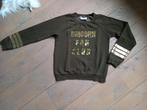 Maat 140 : sweater kaki met gouden pailletjes Lola Liza, Kinderen en Baby's, Ophalen of Verzenden, Zo goed als nieuw, Meisje, Trui of Vest