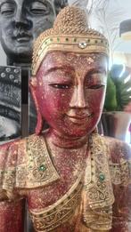 Bouddha Mandalay de 90 cm de haut en bois au début du siècle, Enlèvement