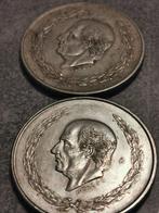 Mexico, 5 Pesos 1952+1953, mooi grote zilver munten, Ophalen of Verzenden, Midden-Amerika, Setje, Zilver