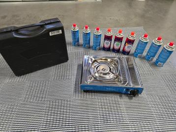 Campinggas CAMP'BISTRO DLX met koffer en 10 gasbussen 227g beschikbaar voor biedingen