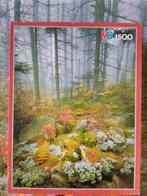 puzzel 1500st-MB-Bloemen in het bos, Hobby en Vrije tijd, Ophalen of Verzenden, 500 t/m 1500 stukjes, Legpuzzel