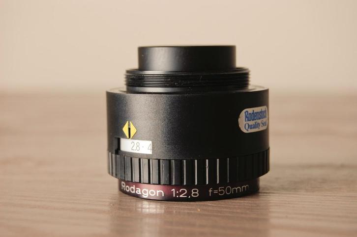 Rodenstock Rodagon 50 mm 1:2.8 voor vergroter, Audio, Tv en Foto, Foto | Doka Apparatuur, Zo goed als nieuw, Doka-onderdelen, Draagbaar