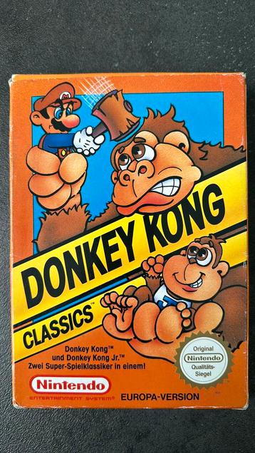Donkey Kong Classics-spel voor Nintendo NES beschikbaar voor biedingen