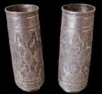 paar Perzische zilveren vazen 1930's, Antiek en Kunst, Ophalen of Verzenden
