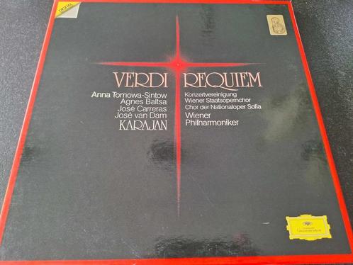 Verdi / Karajan - Requiem Box 2 x Lp's Vinyl, CD & DVD, Vinyles | Classique, Utilisé, Romantique, Musique de chambre, 12 pouces