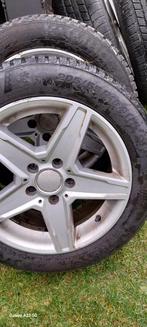 Winterbanden  205/55 VR 16 van Mercedes B180 STERN velgen, Ophalen, Gebruikt, 16 inch, Banden en Velgen