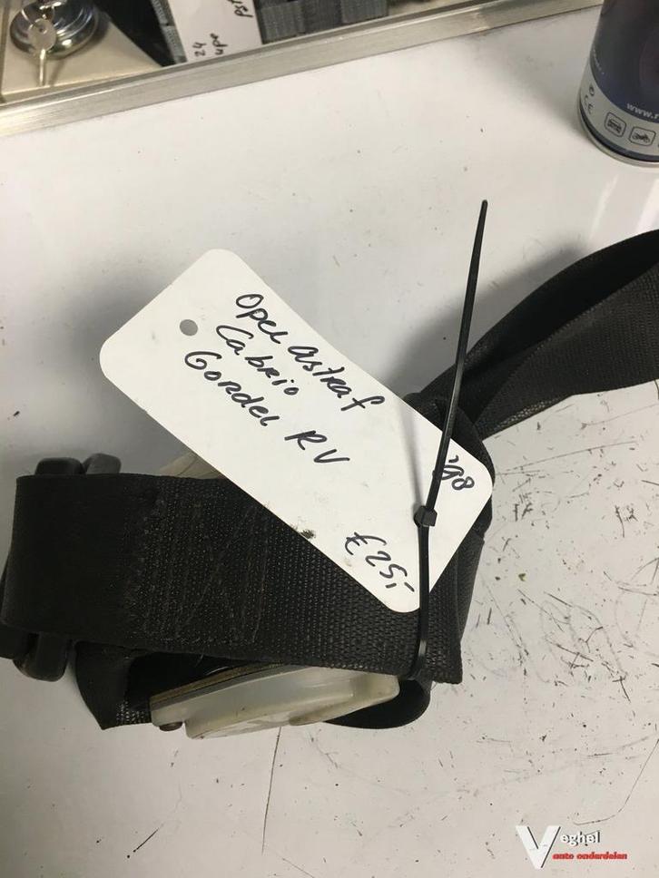 Opel Astra F Cabrio 1998 Gordel Rechtsvoor of Linksvoor, Auto-onderdelen, Interieur en Bekleding, Gebruikt, Ophalen of Verzenden