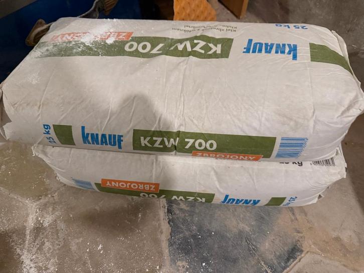 Knauf KZW 700 mortelzak, set van 2 zakken van 25 kg,, Doe-het-zelf en Bouw, Isolatie en Afdichting, Nieuw, Vloerisolatie, Muurisolatie