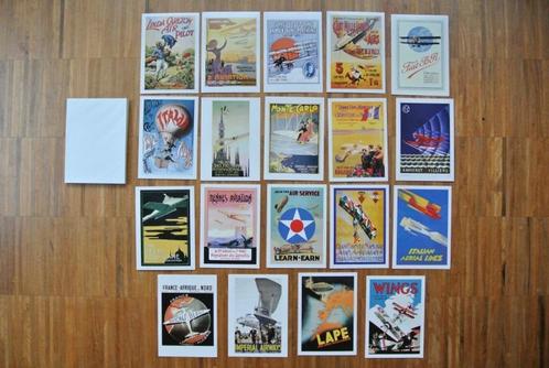 Lot kaarten luchtvaart, Verzamelen, Luchtvaart en Vliegtuigspotten, Nieuw, Kaart, Foto of Prent, Ophalen of Verzenden