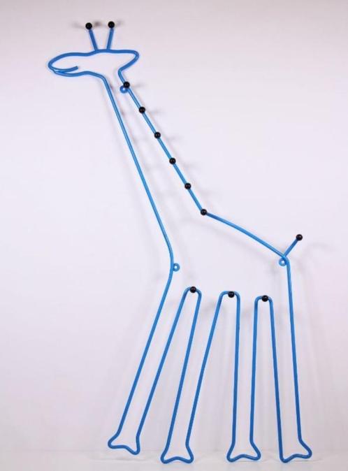 Vintage Ikea Giraf giraffe kapstok blauw jaren ‘90, Antiquités & Art, Curiosités & Brocante, Enlèvement