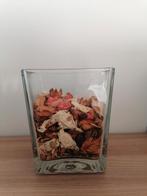 Glazen pot met potpourri, Huis en Inrichting, Woonaccessoires | Droogbloemen, Ophalen of Verzenden
