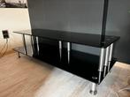 Tv meubel zwart glans, Glas, Minder dan 100 cm, 100 tot 150 cm, 50 tot 75 cm