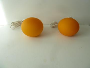 2 vintage (nacht) lampjes retro tafellamp slaapkamer bureau beschikbaar voor biedingen