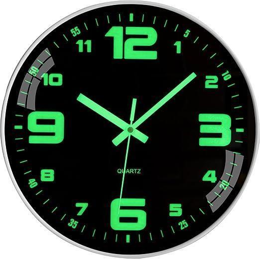 Horloge murale lumineuse silencieuse | LIVRAISON GRATUITE, Maison & Meubles, Accessoires pour la Maison | Horloges, Neuf, Horloge murale