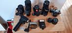 Chinon CX-3 + lenzen en accessoires, Ophalen, Gebruikt, Pentax