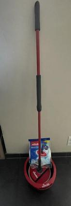 Seau rond Vileda Spin & Clean + 2 têtes de balai., Huis en Inrichting, Schoonmaakartikelen, Ophalen, Mop of Dweil