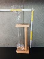 Groot glas op houten basis KWAK 75 cl in perfecte staat, Ophalen of Verzenden, Nieuw, Glas of Glazen, Overige merken