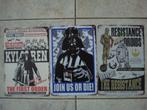 STAR WARS lot 3 blikken borden, Verzamelen, Ophalen of Verzenden, Zo goed als nieuw, Boek of Poster