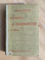 Eléments du cycle de trigonométrie de 2, Livres, Science, Henri Ferval, Autres sciences, Utilisé, Enlèvement ou Envoi