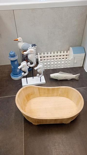 Badkamer decoratie hout - 6 stuks - 20 euro voor alles beschikbaar voor biedingen