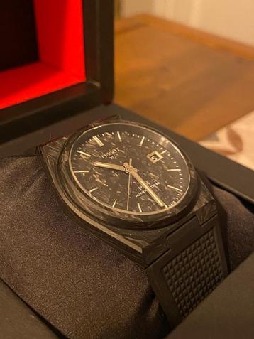 Tissot Prx carbon (7-2-2025) full set, Montre-bracelet, Autres marques, Enlèvement ou Envoi, Comme neuf