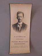 Henri Mertens Tienen 1885 - 1923 invalide de guerre WO1, Verzamelen, Bidprentjes en Rouwkaarten, Verzenden, Bidprentje
