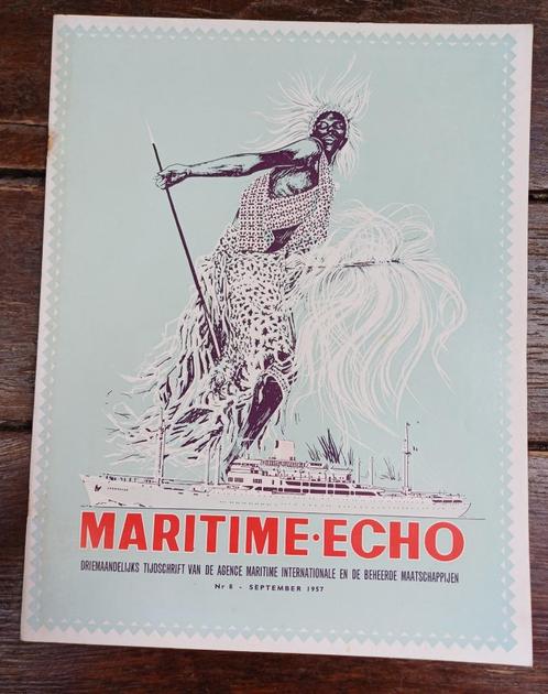 MARITIME ECHO nr. 8, 1957, Agence Maritime CONGO Antwerpen, Boeken, Geschiedenis | Nationaal, Zo goed als nieuw, 20e eeuw of later
