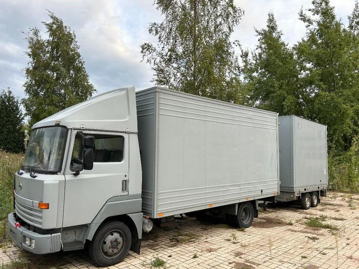 Nissan Eco 100/35, winch en SYMA aanhangwagen , rijbewijs B, Auto's, Vrachtwagens, Particulier, Overige merken, Diesel, 2 deurs