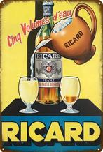 Reclamebord vintage Ricard (2) - mancave poolhouse nieuw, Ophalen of Verzenden, Zo goed als nieuw, Reclamebord