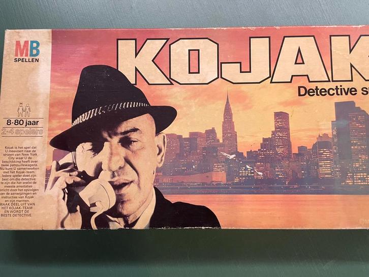 Bordspel Kojak 1975, Hobby en Vrije tijd, Gezelschapsspellen | Bordspellen, Zo goed als nieuw, Ophalen