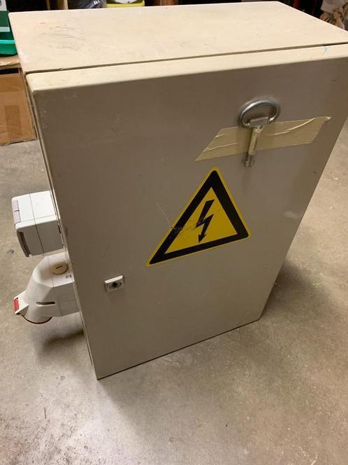 Werfkast met kwh teller drijfkracht/driefasig 25A, Doe-het-zelf en Bouw, Gereedschap | Overige machines, Gebruikt, Ophalen