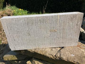 Plinten in blauwe hardsteen. (8 stuks), Ophalen, Gebruikt
