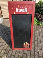 Dubbelzijdig krijtbord kwak - 131 cm x 60 cm, Verzamelen, Biermerken, Ophalen of Verzenden, Gebruikt