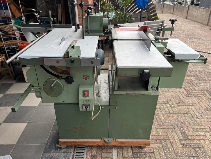 Combi zaag-schaaf-vandikte-frees-boormach ECEM 220 V, Zakelijke goederen, Machines en Bouw | Houtbewerking, Ophalen