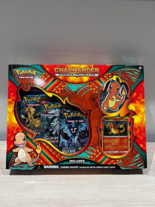 Charmander Sidekick Collection Box 2018, Hobby en Vrije tijd, Verzamelkaartspellen | Pokémon, Booster, Foil, Ophalen of Verzenden