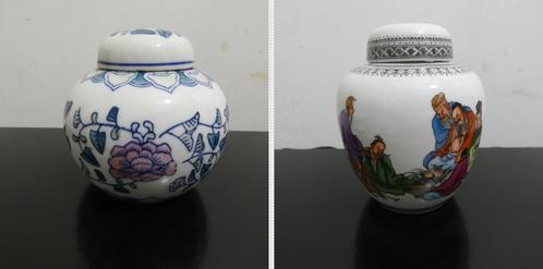 2x Chinees gember potje [1138], Antiek en Kunst, Antiek | Porselein, Ophalen of Verzenden