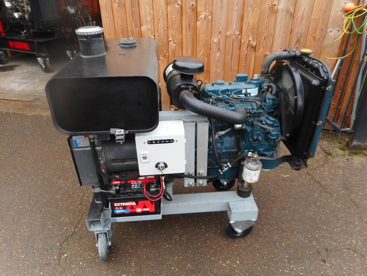Kubota D 905 generator 7 kva 230 volt, Doe-het-zelf en Bouw, Aggregaten, Gebruikt, Dieselolie, Elektrisch startend, Ophalen