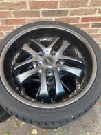 4 velgen met goede banden Kosei 18 inch, Ophalen, 18 inch, Band(en)