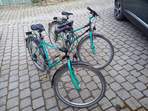 Vélos homme et dame, Fietsen en Brommers, Fietsen | Mountainbikes en ATB, Gebruikt, 57 cm of meer, Geen vering, Ophalen