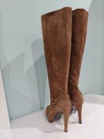 692C* MAI PIU SENZA sexy beige vol. leren hoge laarzen (39), Kleding | Dames, Mai Piu Senza, Hoge laarzen, Bruin, Verzenden