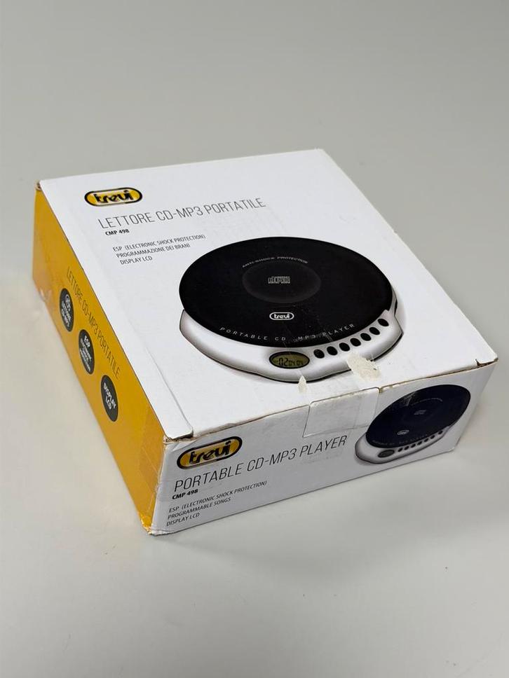 Lecteur CD Discman portable sans fil Trevi CMP-498 MP3 neuf, TV, Hi-fi & Vidéo, Walkman, Discman & Lecteurs de MiniDisc, Discman
