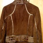 Manteau en peau et fourrure femme S, Vêtements | Femmes, Vestes | Hiver, Enlèvement ou Envoi, Comme neuf, Taille 36 (S), Brun