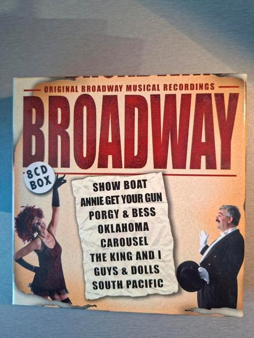8cd box. Original Broadway Musical Recordings.  (Disky).., Cd's en Dvd's, Cd's | Verzamelalbums, Zo goed als nieuw, Ophalen of Verzenden