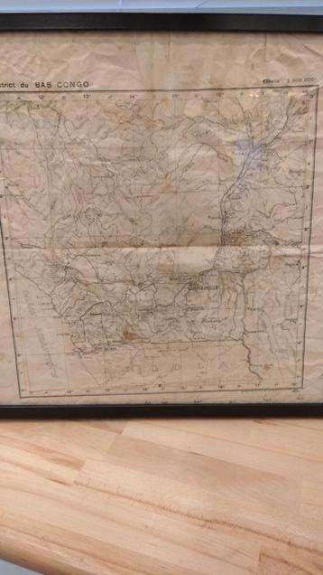 topografische kaart bas Congo 1923