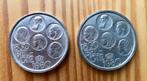 Twee Belgische Zilveren muntstukken, Verzenden, Zilver, Losse munt, Zilver