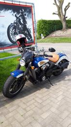 Te koop:Indian scout 2017. Blauw-wit, Motos, Motos | Harley-Davidson, Particulier, 2 cylindres, 1200 cm³, Plus de 35 kW