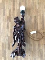 lampe personnage chinois en bois, Antiquités & Art, Antiquités | Éclairage, Enlèvement
