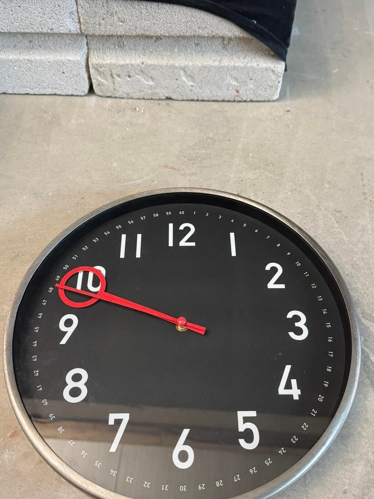 Horloge, Ophalen of Verzenden, Gebruikt, Analoog, Wandklok