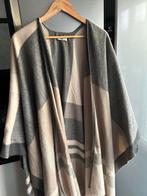 Mooie prachtige warme cape bruin/grijs 1 maat, C&A, Enlèvement ou Envoi, Comme neuf
